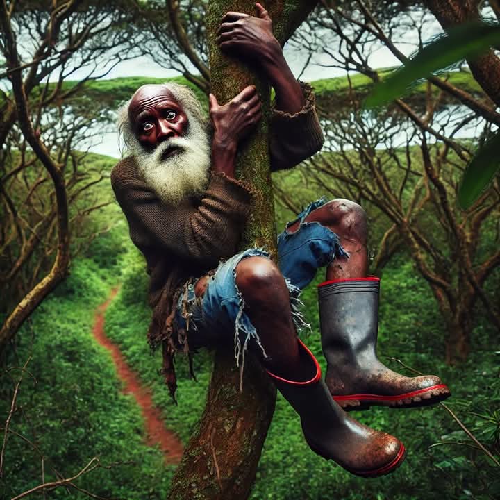 How not to fight a lion.