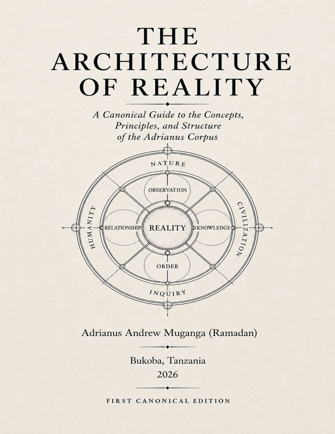 The Architecture of Reality: A Canonical Guide to the Concepts, Principles, and Structure of the Adrianus Corpus book by Adrianus Muganga