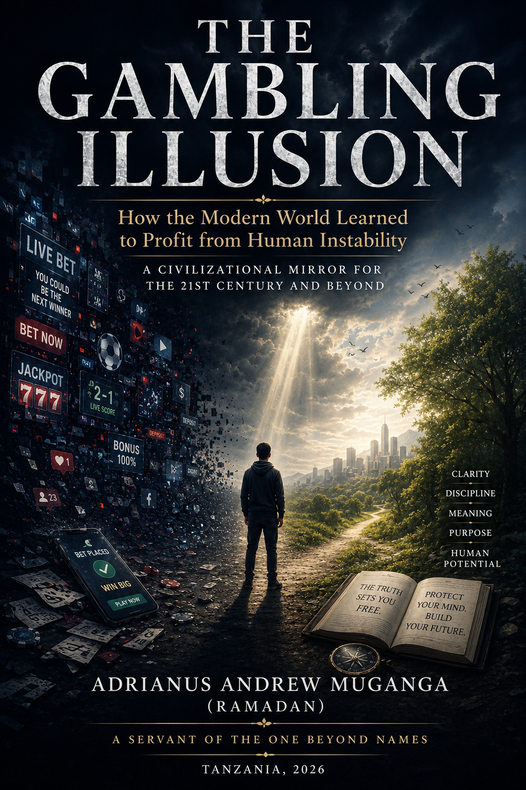 THE GAMBLING ILLUSION: How the Modern World Learned to Profit from Human Instability book by Adrianus Muganga